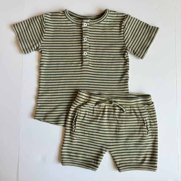 Kate Quinn Organic Cotton Stripe Two-Piece Set 3T - Picture 2 of 14